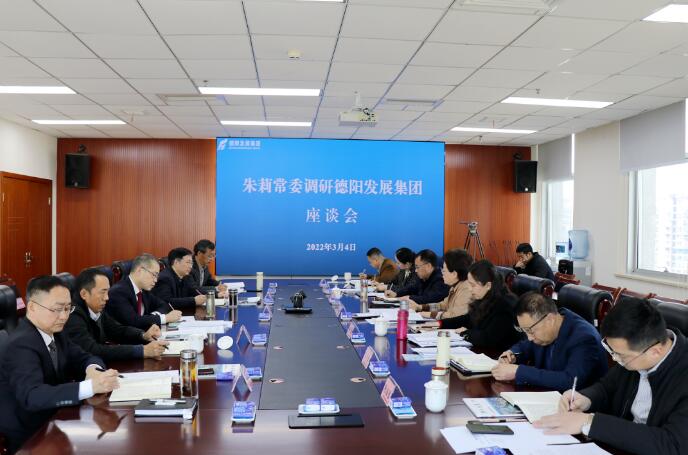 朱莉常委調研德陽發(fā)展集團