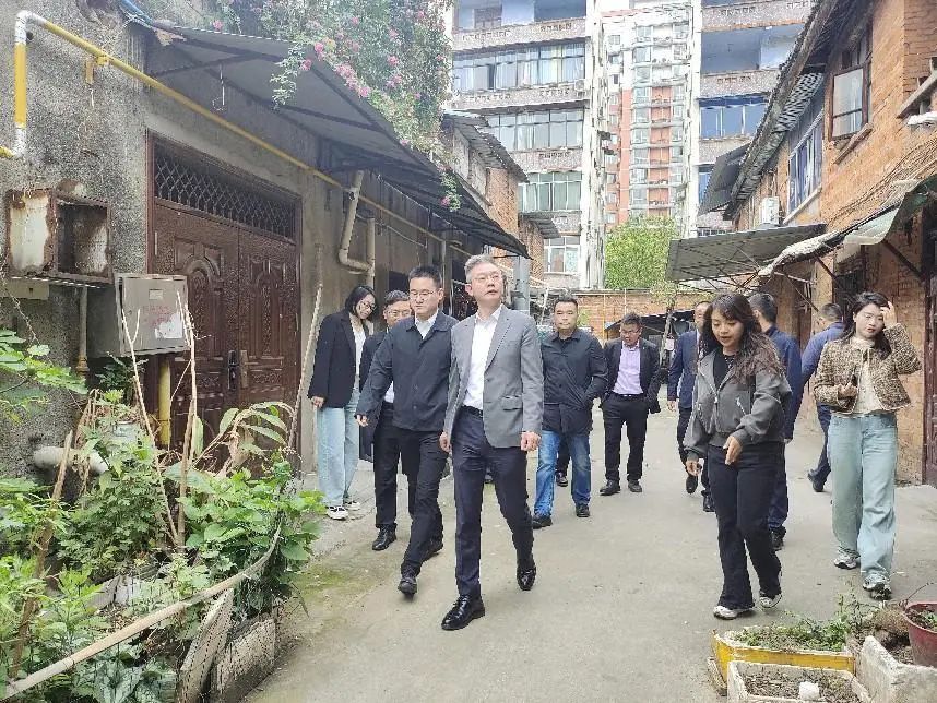 德陽市委常委、組織部部長周鴻調(diào)研督導(dǎo)紅雨村七組城市更新項目推進(jìn)工作